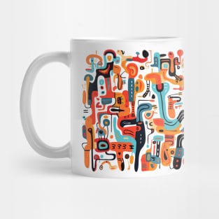 Mid Century Abstract Jazz Mug